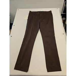 Matchstick Argus Brown Pants Mens 36  Brown Straight Leg  Solid Trousers New